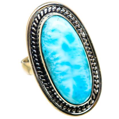 Larimar Rings handcrafted by Ana Silver Co - RING131139 - Photo 2