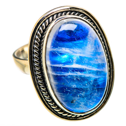 Rainbow Moonstone Rings handcrafted by Ana Silver Co - RING131140 - Photo 2