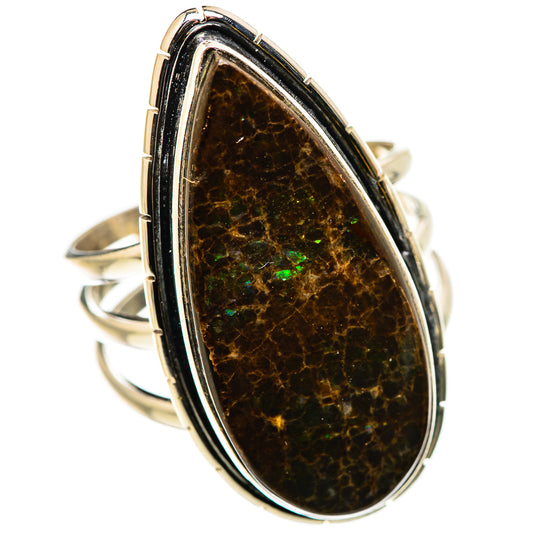 Ammolite Rings handcrafted by Ana Silver Co - RING131144 - Photo 2