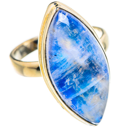 Rainbow Moonstone Rings handcrafted by Ana Silver Co - RING131145 - Photo 2