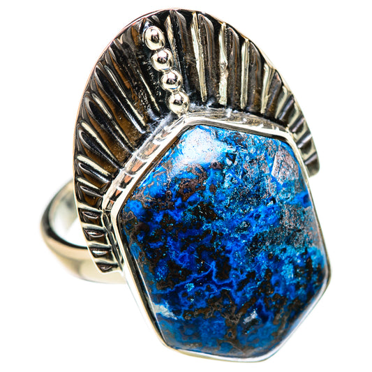 Shattuckite Rings handcrafted by Ana Silver Co - RING131149 - Photo 2