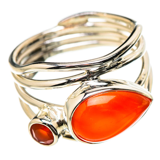 Carnelian Rings handcrafted by Ana Silver Co - RING131156 - Photo 2