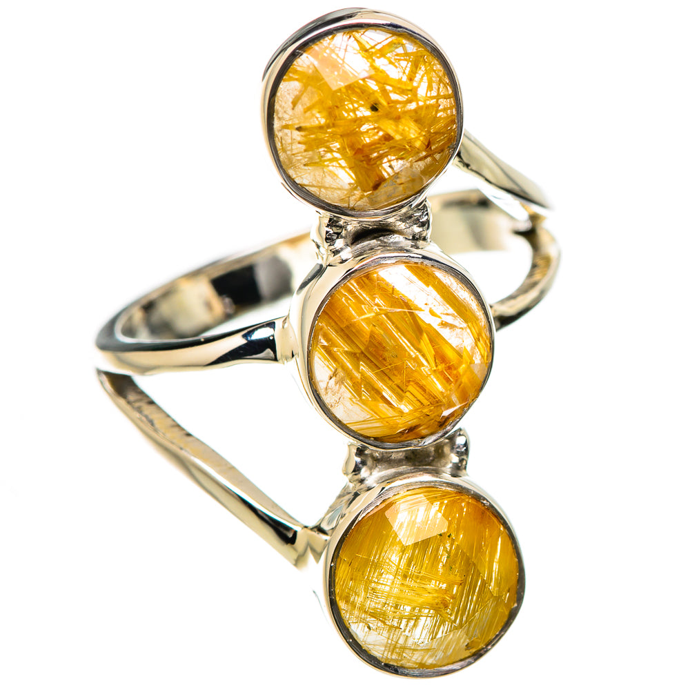 Rutilated Quartz Rings handcrafted by Ana Silver Co - RING131165 - Photo 2