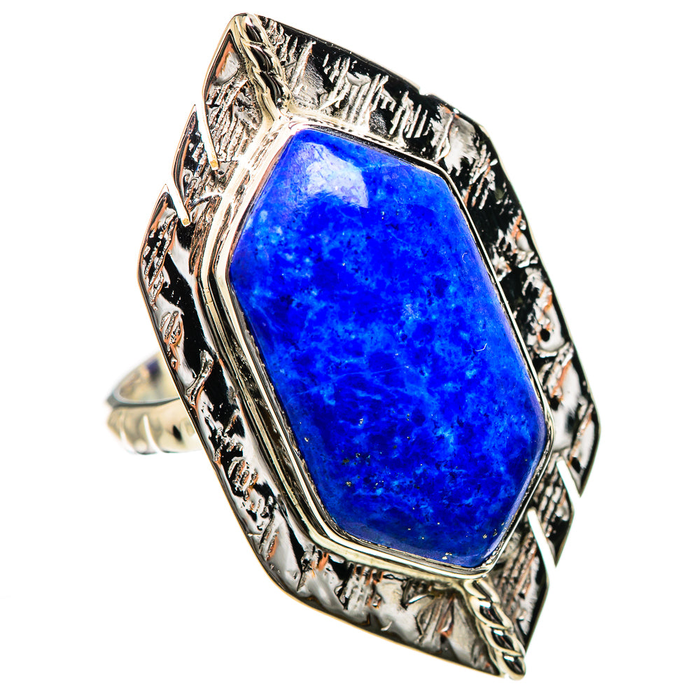 Lapis Lazuli Rings handcrafted by Ana Silver Co - RING131173 - Photo 2