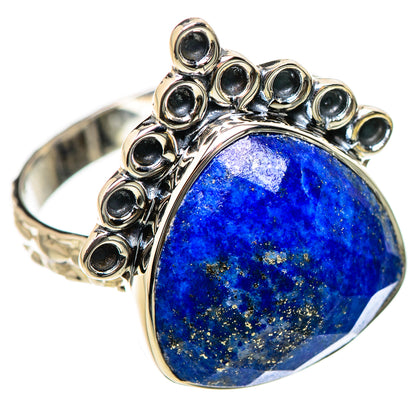 Lapis Lazuli Rings handcrafted by Ana Silver Co - RING131176 - Photo 2