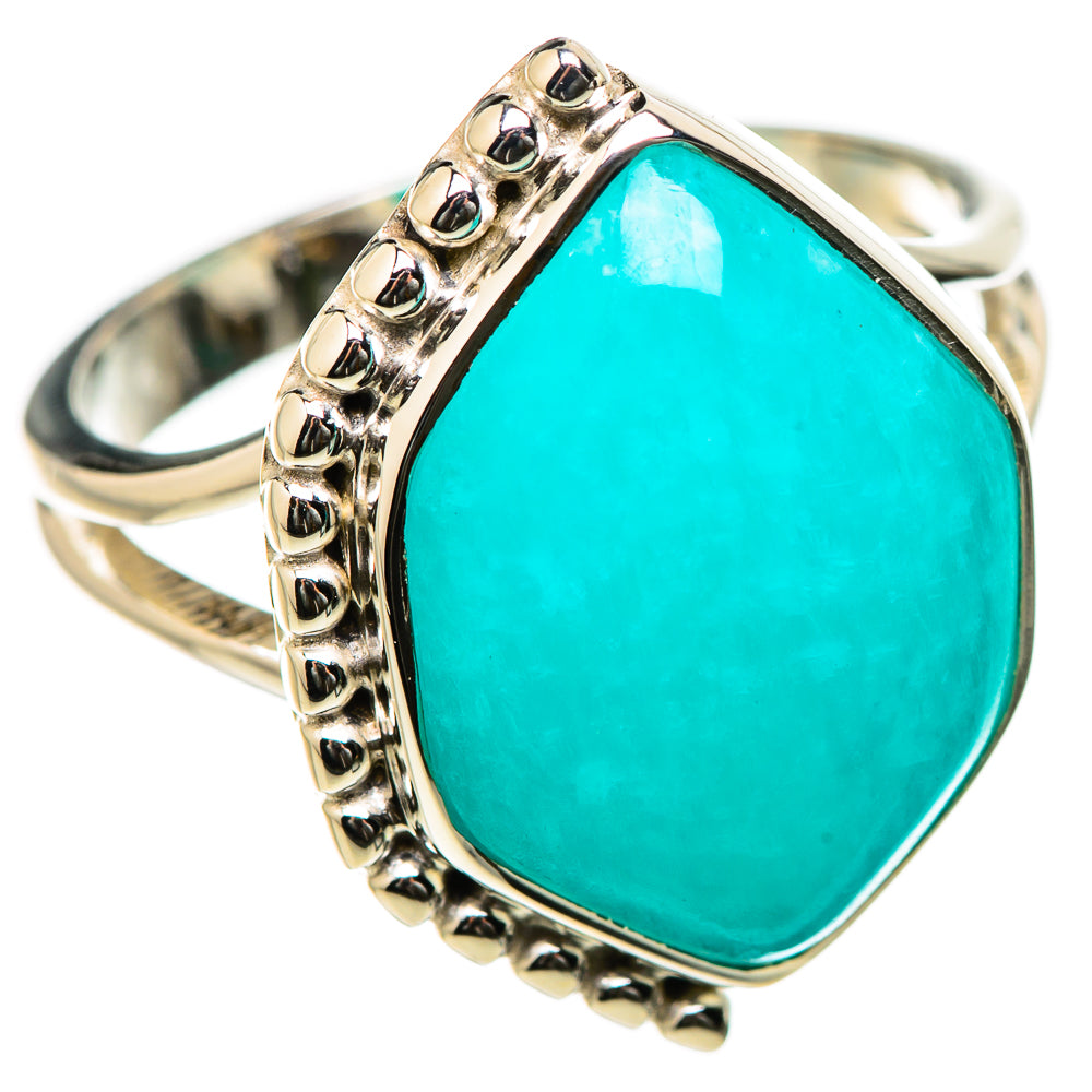 Amazonite Rings handcrafted by Ana Silver Co - RING131178 - Photo 2