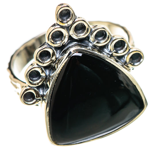 Black Onyx Rings handcrafted by Ana Silver Co - RING131183 - Photo 2
