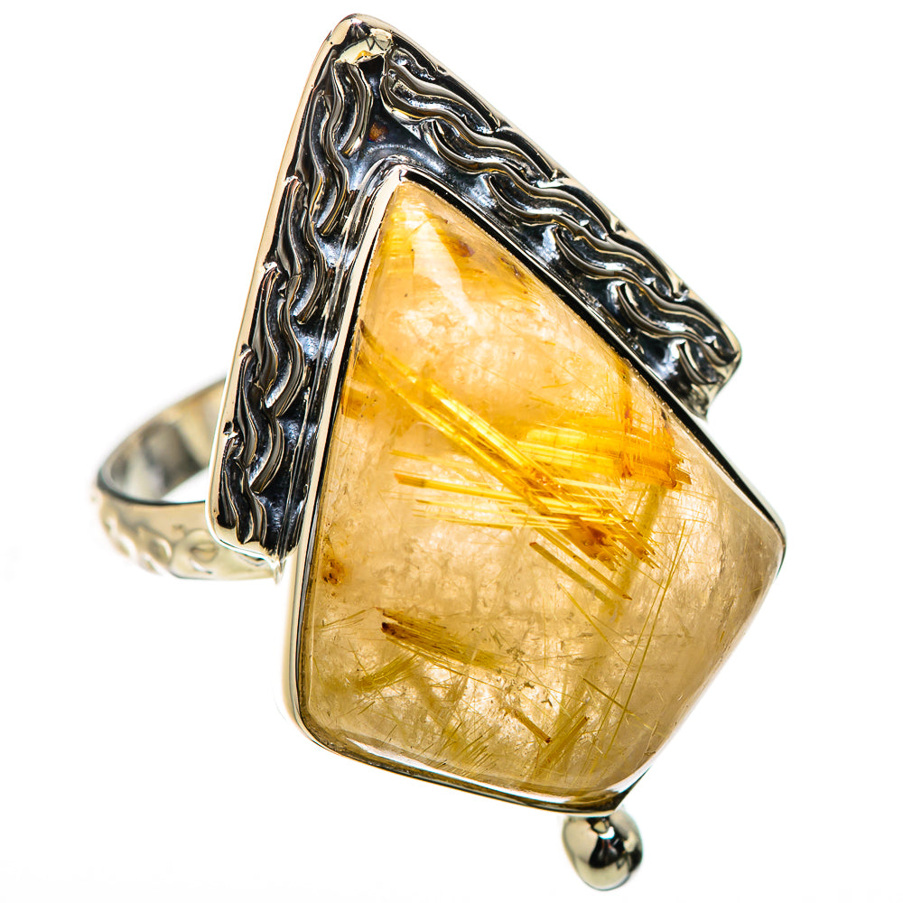 Rutilated Quartz Rings handcrafted by Ana Silver Co - RING131189 - Photo 2