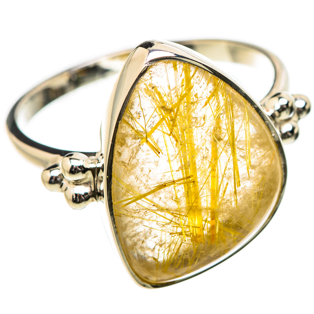 Rutilated Quartz Rings handcrafted by Ana Silver Co - RING131190 - Photo 2