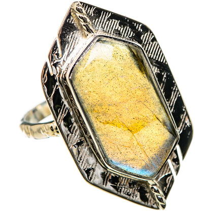 Labradorite Rings handcrafted by Ana Silver Co - RING131192 - Photo 2