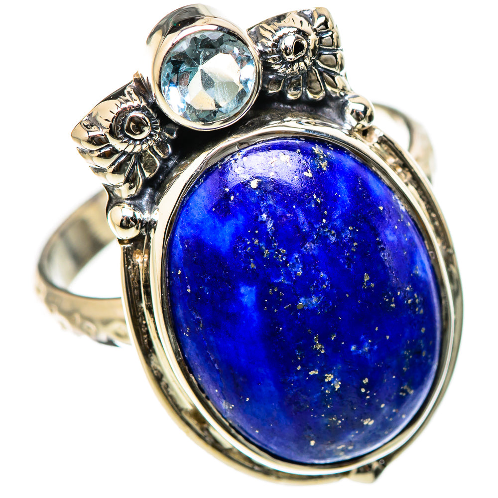 Lapis Lazuli Rings handcrafted by Ana Silver Co - RING131195 - Photo 2