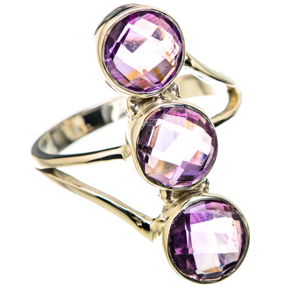 Amethyst Rings handcrafted by Ana Silver Co - RING131201 - Photo 2
