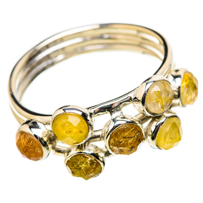 Rutilated Quartz Rings handcrafted by Ana Silver Co - RING131202 - Photo 2