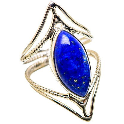 Lapis Lazuli Rings handcrafted by Ana Silver Co - RING131210 - Photo 2