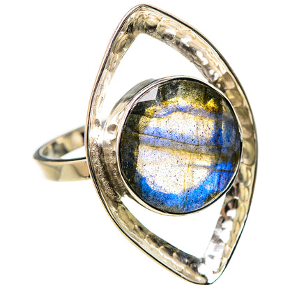 Labradorite Rings handcrafted by Ana Silver Co - RING131212 - Photo 2