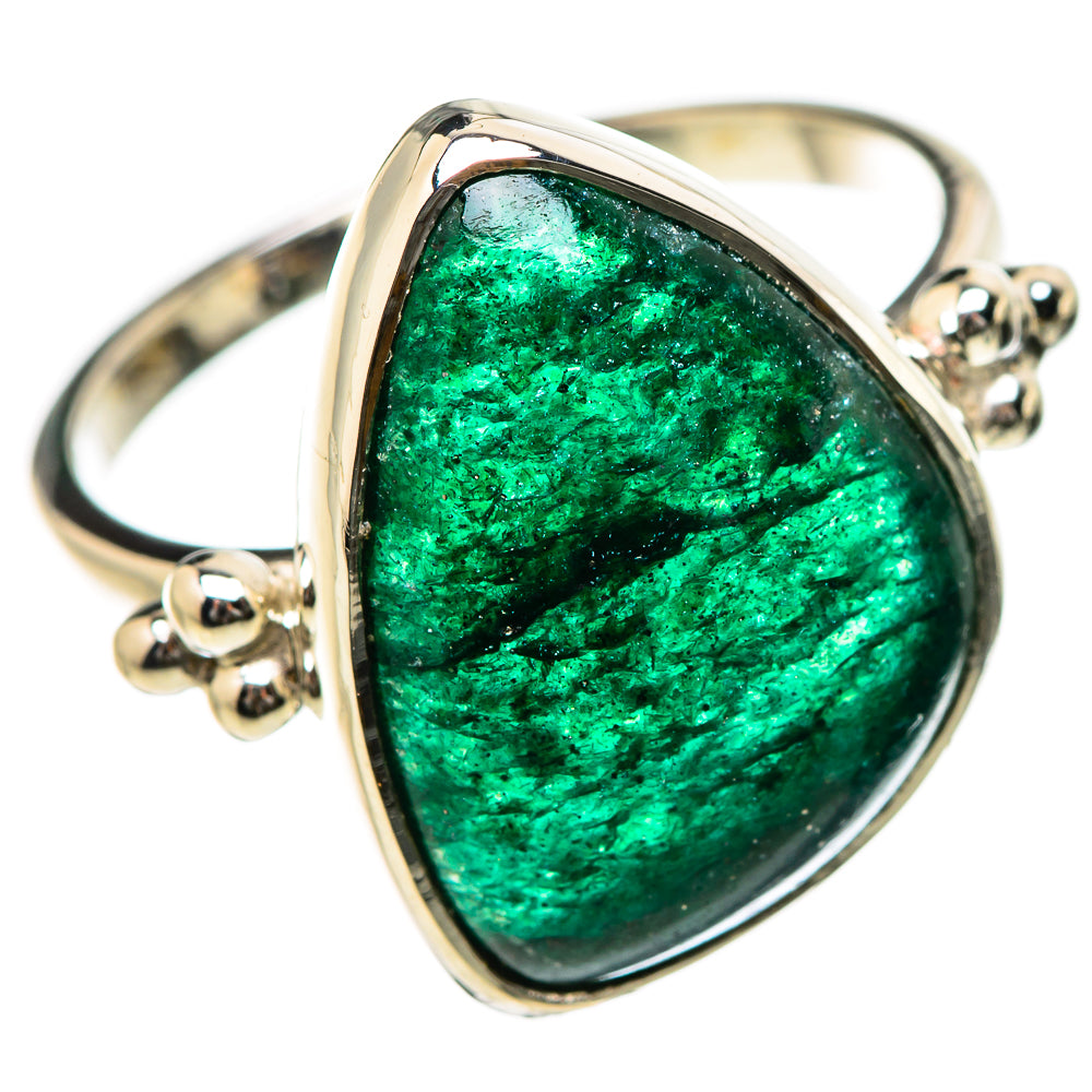 Green Aventurine Rings handcrafted by Ana Silver Co - RING131214 - Photo 2