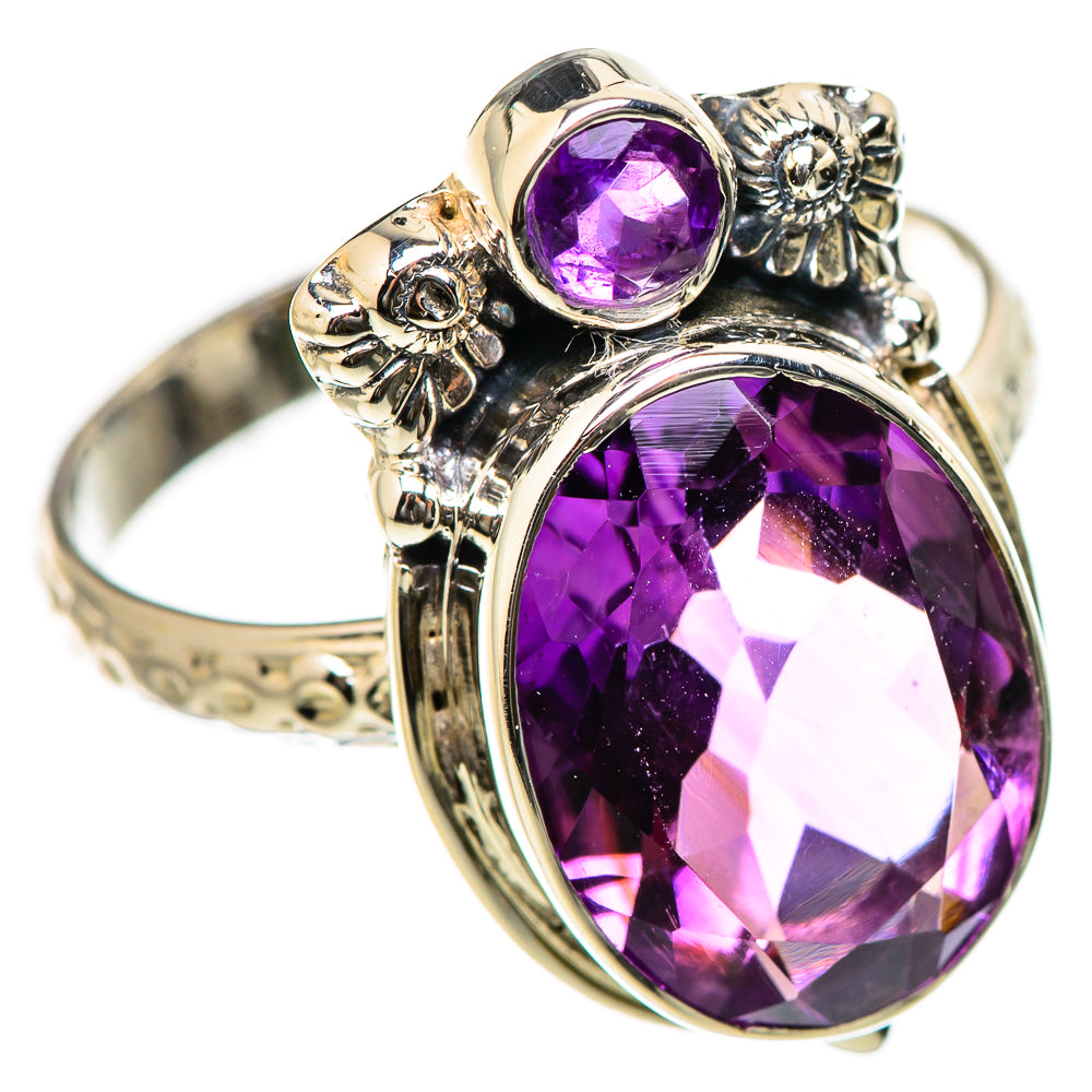 Amethyst Rings handcrafted by Ana Silver Co - RING131215 - Photo 2