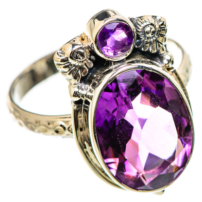 Amethyst Rings handcrafted by Ana Silver Co - RING131215 - Photo 2