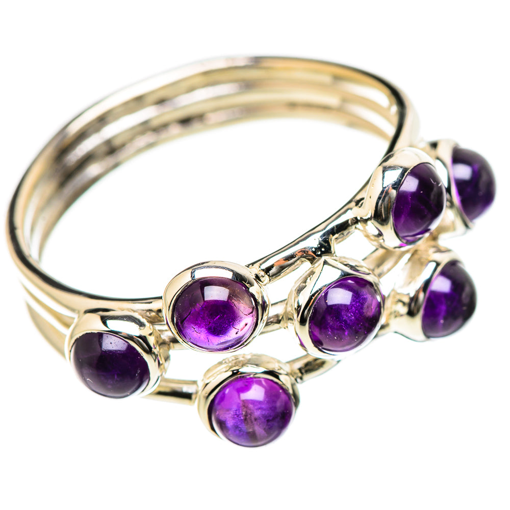 Amethyst Rings handcrafted by Ana Silver Co - RING131216 - Photo 2
