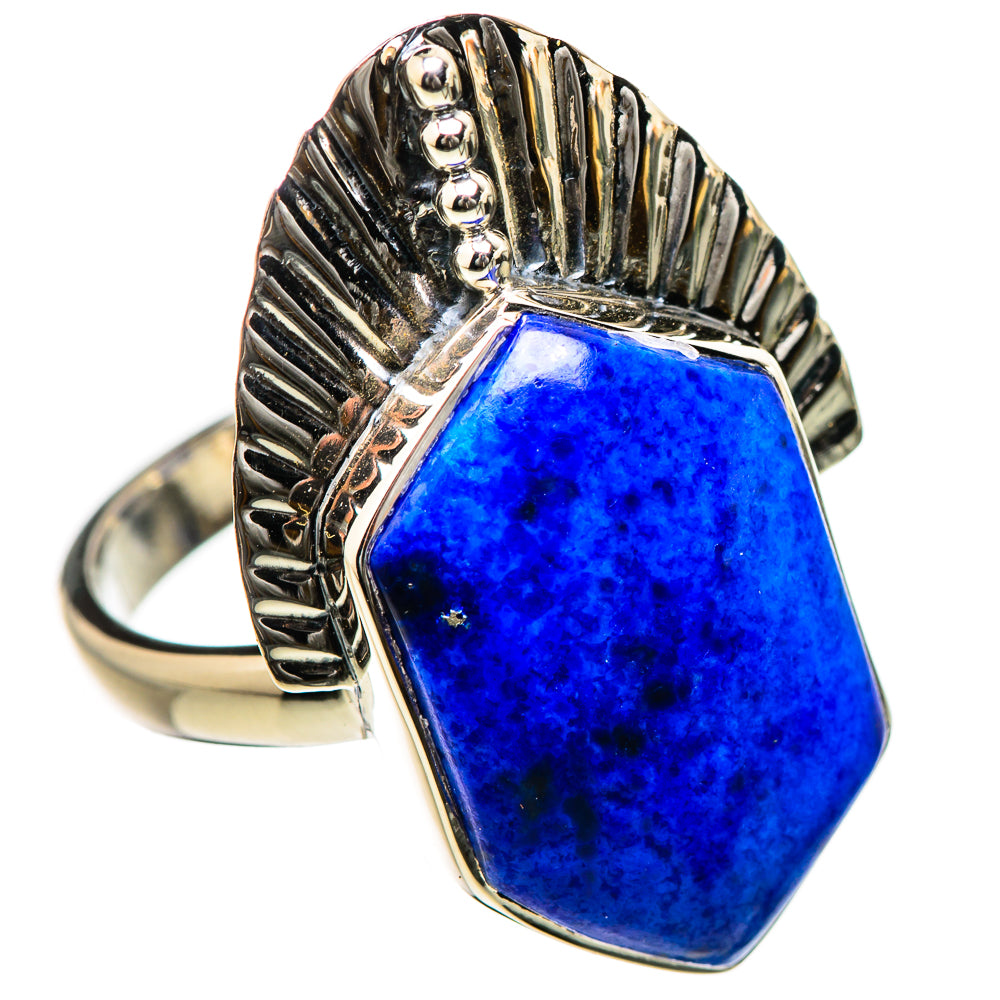 Lapis Lazuli Rings handcrafted by Ana Silver Co - RING131217 - Photo 2