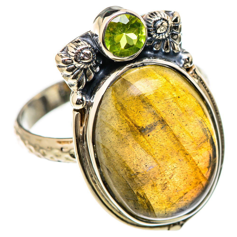 Labradorite Rings handcrafted by Ana Silver Co - RING131218 - Photo 2