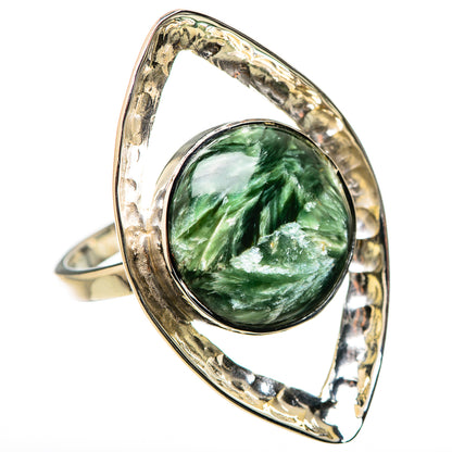 Seraphinite Rings handcrafted by Ana Silver Co - RING131221 - Photo 2
