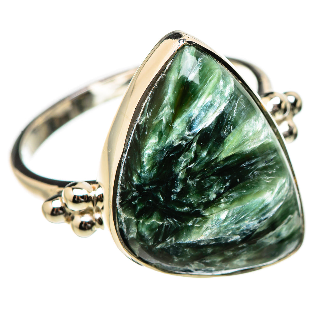 Seraphinite Rings handcrafted by Ana Silver Co - RING131222 - Photo 2