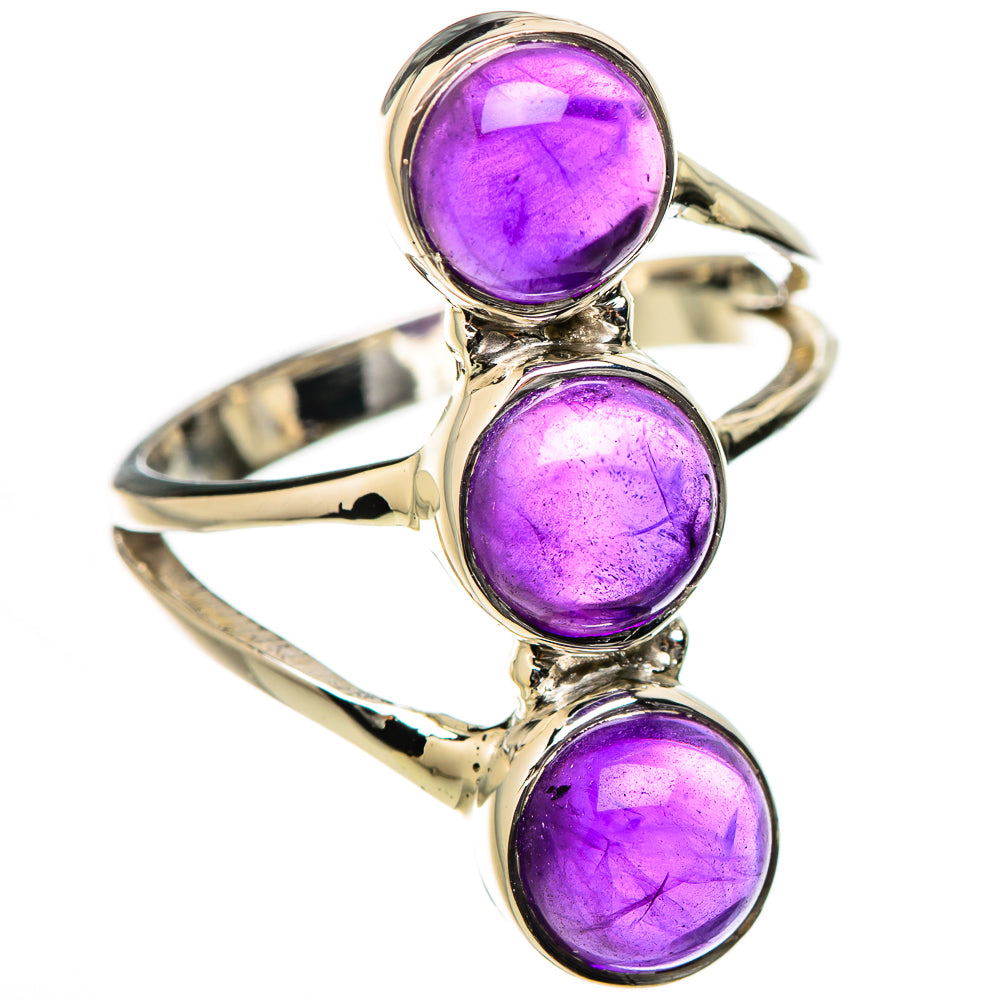 Amethyst Rings handcrafted by Ana Silver Co - RING131223 - Photo 2