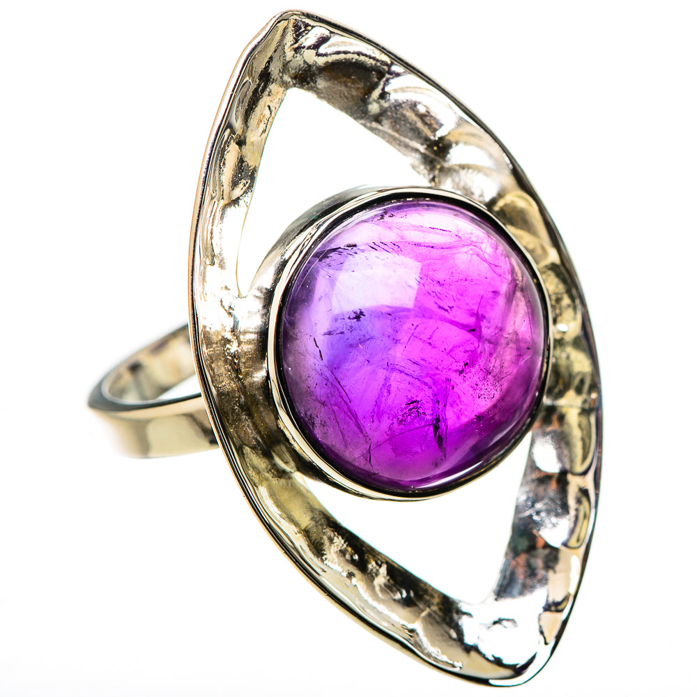 Amethyst Rings handcrafted by Ana Silver Co - RING131224 - Photo 2