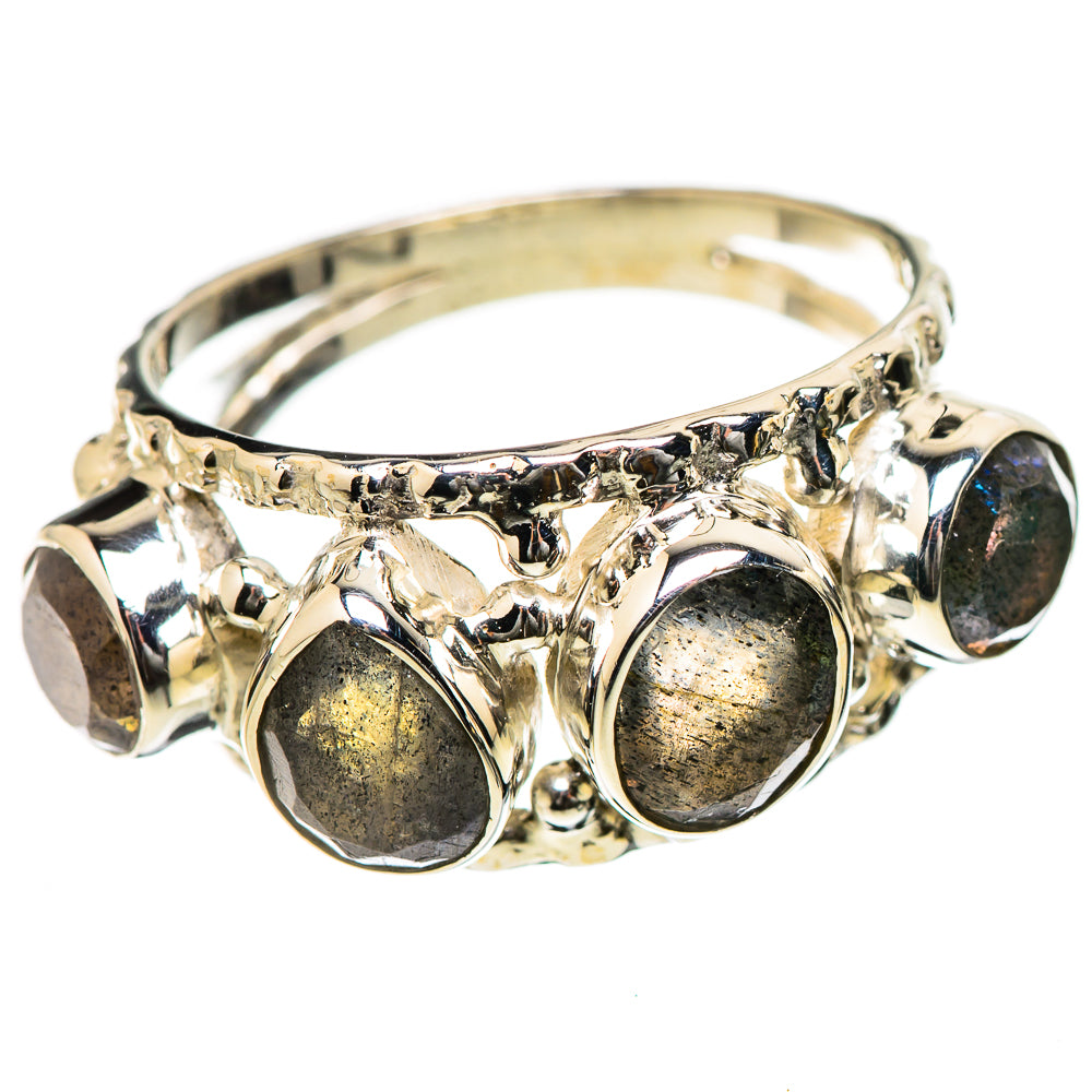 Labradorite Rings handcrafted by Ana Silver Co - RING131228 - Photo 2