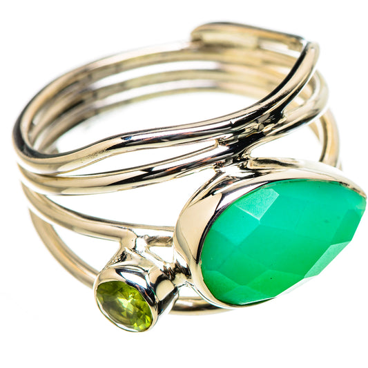 Chrysoprase Rings handcrafted by Ana Silver Co - RING131230 - Photo 2