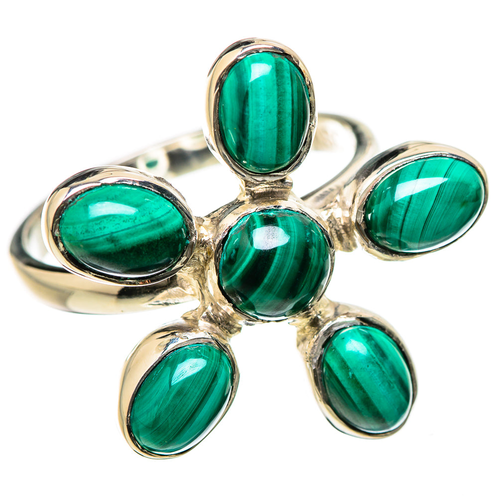 Malachite Rings handcrafted by Ana Silver Co - RING131231 - Photo 2