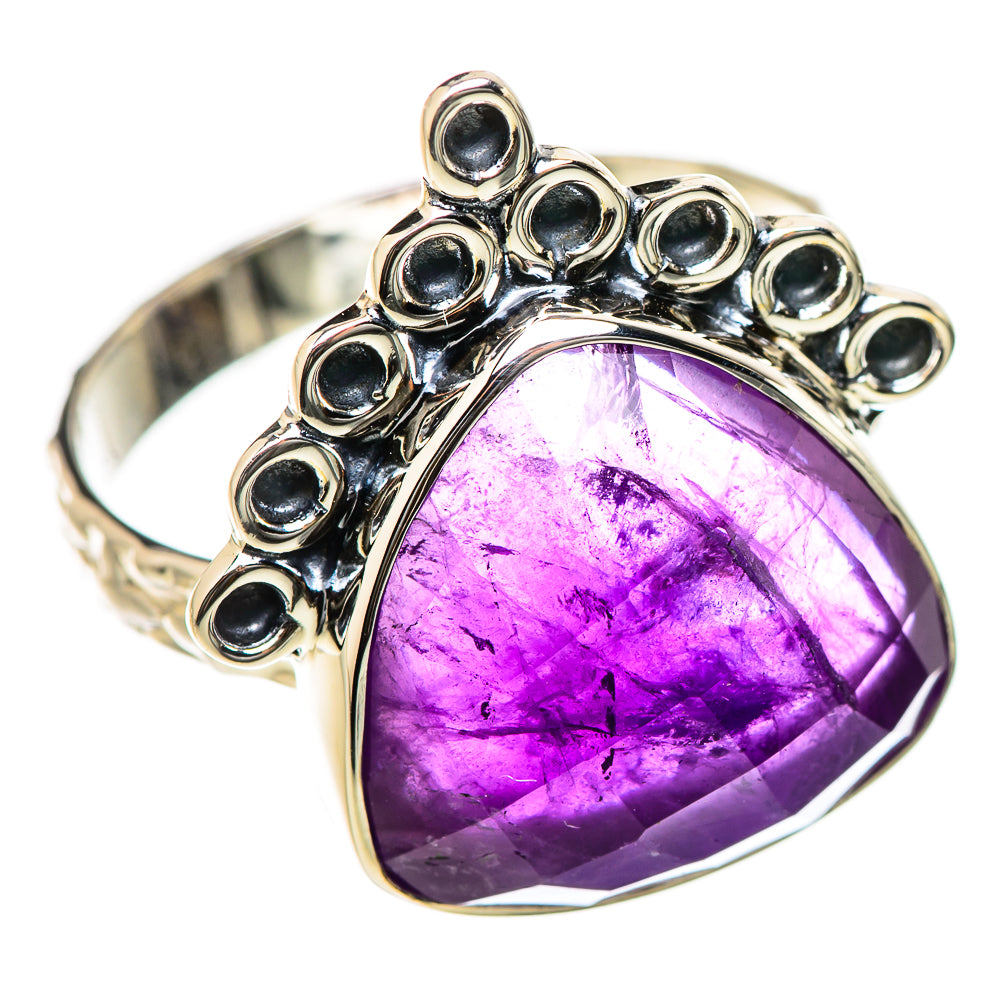 Amethyst Rings handcrafted by Ana Silver Co - RING131232 - Photo 2