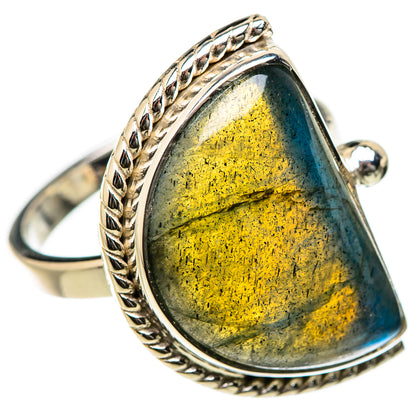 Labradorite Rings handcrafted by Ana Silver Co - RING131236 - Photo 2