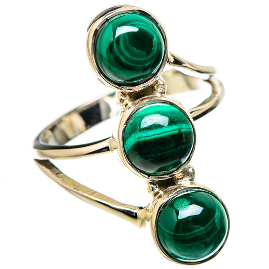Malachite Rings handcrafted by Ana Silver Co - RING131240 - Photo 2