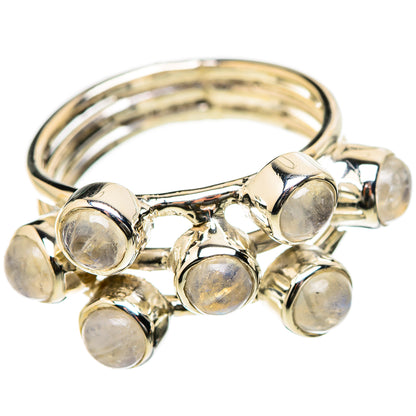 Rainbow Moonstone Rings handcrafted by Ana Silver Co - RING131245 - Photo 2