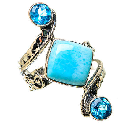 Larimar Rings handcrafted by Ana Silver Co - RING131253 - Photo 2