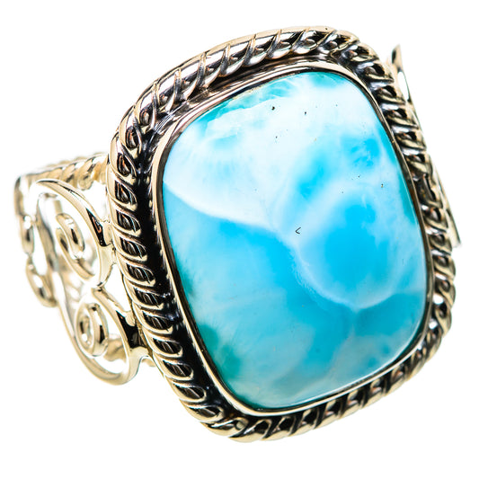 Larimar Rings handcrafted by Ana Silver Co - RING131255 - Photo 2
