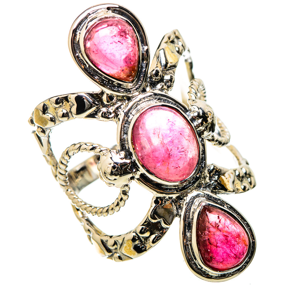 Pink Tourmaline Rings handcrafted by Ana Silver Co - RING131264 - Photo 2