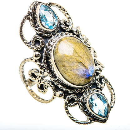 Labradorite Rings handcrafted by Ana Silver Co - RING131271 - Photo 2