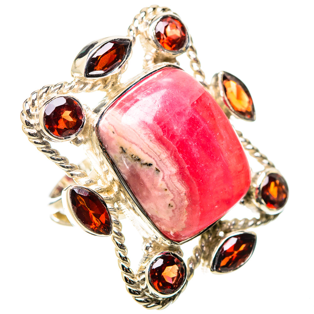 Rhodochrosite Rings handcrafted by Ana Silver Co - RING131279 - Photo 2