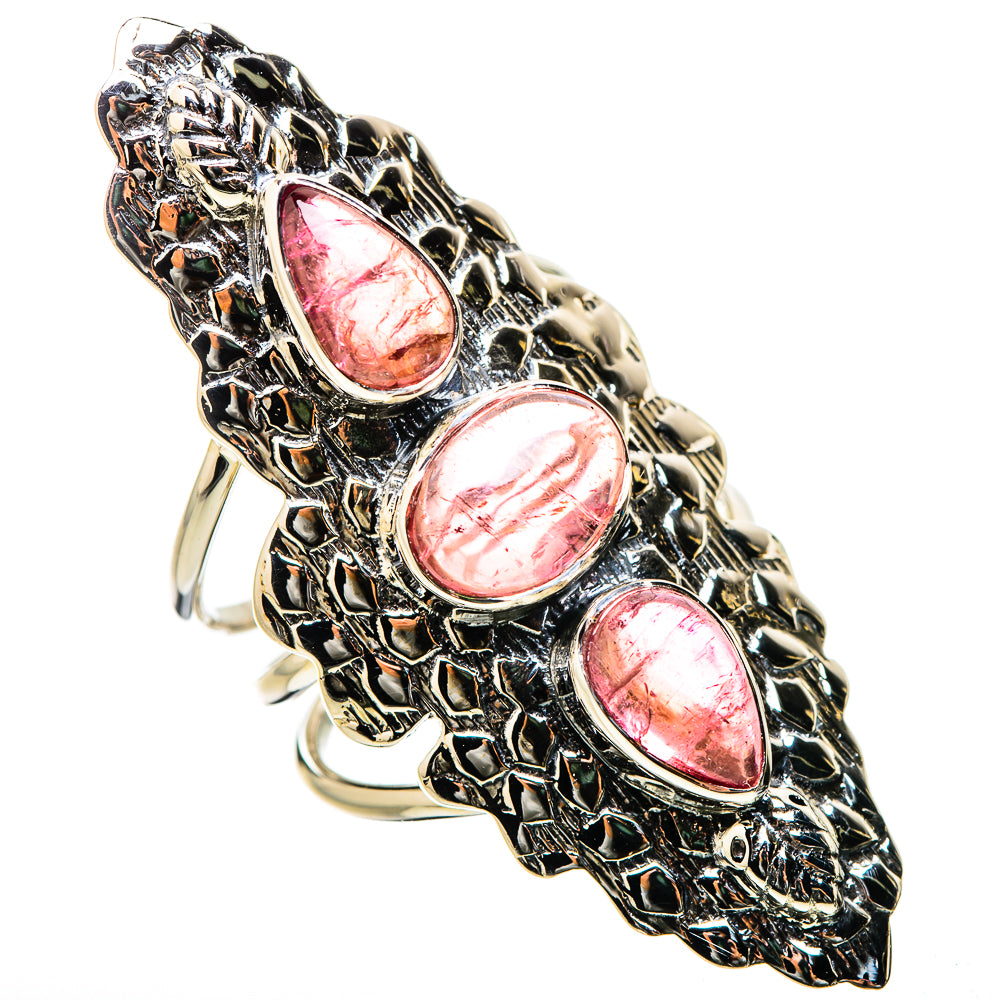 Pink Tourmaline Rings handcrafted by Ana Silver Co - RING131280 - Photo 2