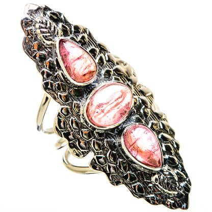 Pink Tourmaline Rings handcrafted by Ana Silver Co - RING131280 - Photo 2