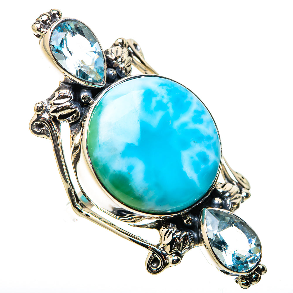 Larimar Rings handcrafted by Ana Silver Co - RING131290 - Photo 2