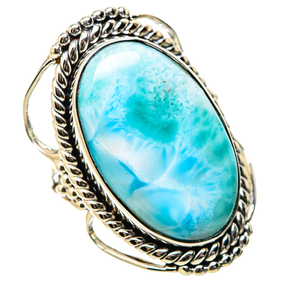 Larimar Rings handcrafted by Ana Silver Co - RING131293 - Photo 2