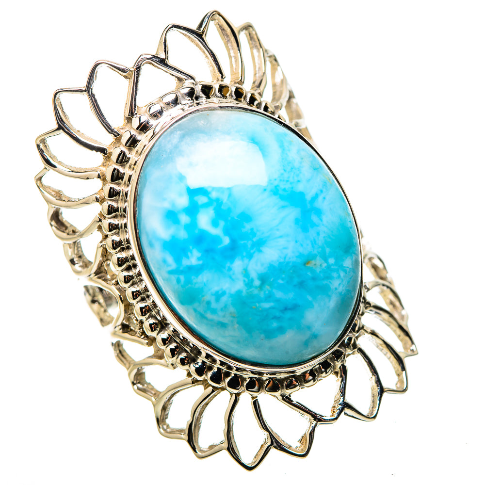 Larimar Rings handcrafted by Ana Silver Co - RING131294 - Photo 2