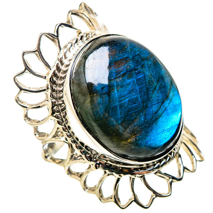 Labradorite Rings handcrafted by Ana Silver Co - RING131301 - Photo 2