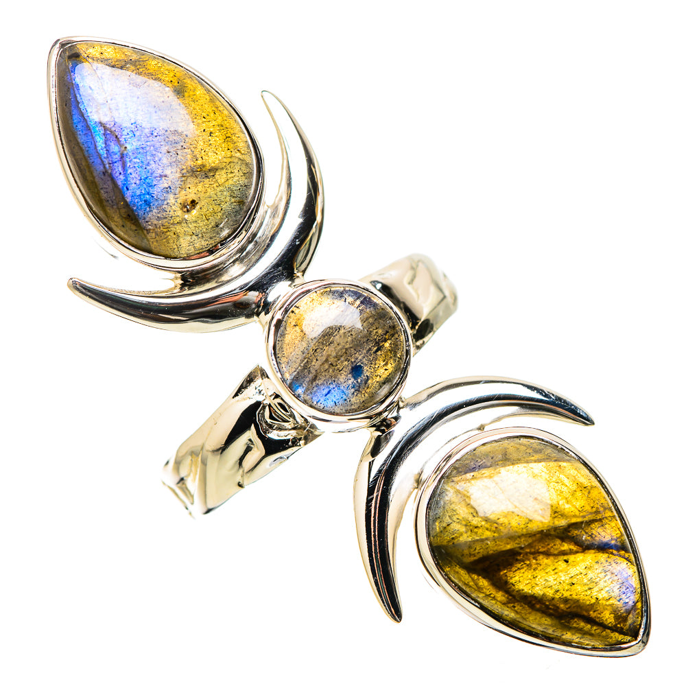 Labradorite Rings handcrafted by Ana Silver Co - RING131302 - Photo 2