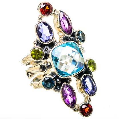 Blue Topaz Rings handcrafted by Ana Silver Co - RING131310 - Photo 2