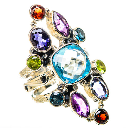 Blue Topaz Rings handcrafted by Ana Silver Co - RING131319 - Photo 2